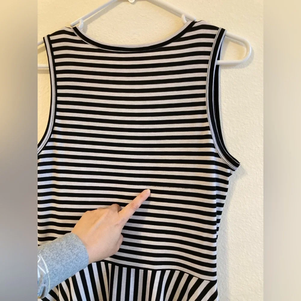 LuLaRoe Black and White Nicki Dress - Picture 11 of 12